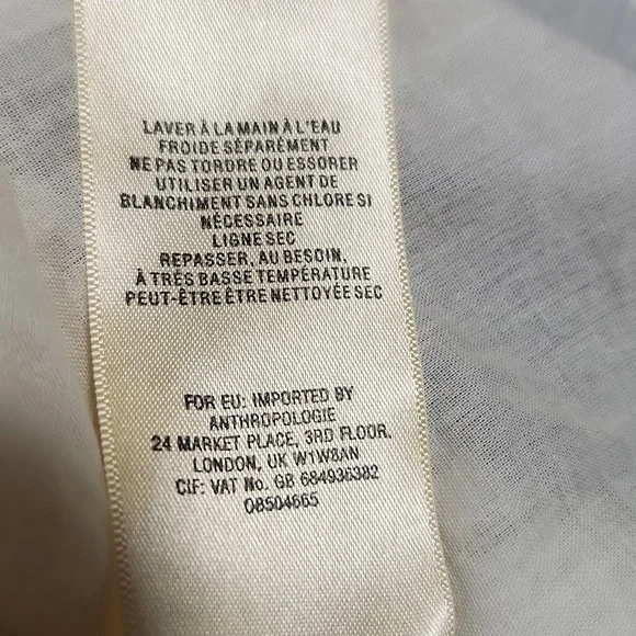 VANESSA VIRGINIA OF ANTHROPOLOGIE IVORY LACE. Size 6 - Picture 9 of 11